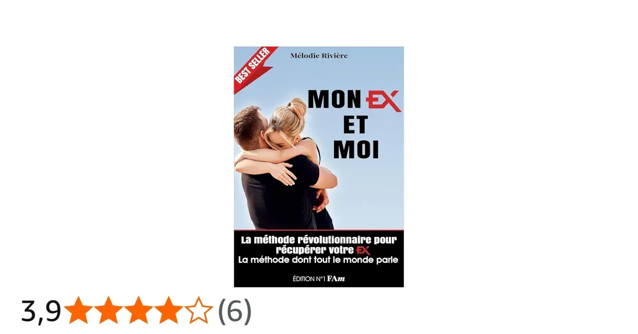 Couverture du livre "Mon ex et moi" de Mélodie Rivière. Une méthode pour récupérer son ex, même s'il a une copine.