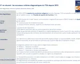 Résumé des critères diagnostiques du TSA selon le DSM-5, incluant le nouveau cadre, les spécificités sensorielles et les niveaux de soutien.