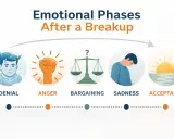 Les phases émotionnelles après une rupture : déni, colère, marchandage, tristesse, acceptation. Comment réagir quand un homme vous quitte.