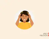 Une personne se tient la tête, le visage crispé, symbolisant un cerveau hypersensible et une amygdale suractive.