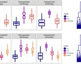 Graphiques comparant des scores de schizotypie (cognitivo-perceptuelle, désorganisée, interpersonnelle) par cluster. Un test schizotypique révèle des tendances.