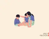 Une mère réconforte ses deux enfants, montrant son amour pour ses enfants.