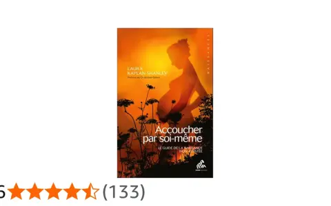 Livre "Accoucher par soi-même" de Laura Kaplan Shanley, guide pour accoucher seule sans papa. Silhouette d'une femme enceinte au coucher du soleil.