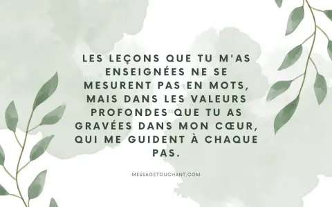 Lettre pour papa formidable : tes leçons gravées dans mon cœur me guident.