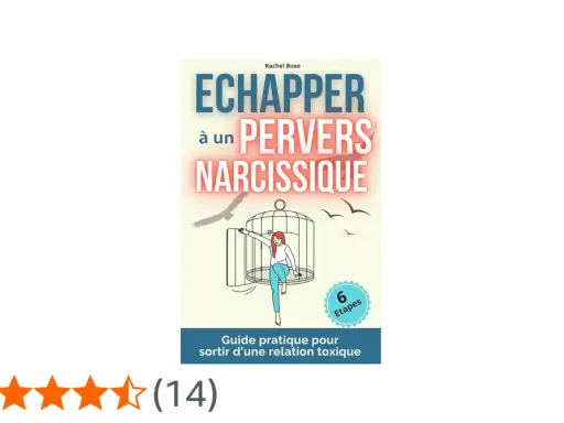 Livre "Échapper à un pervers narcissique" : une femme sort d'une cage, symbolisant la libération d'une relation toxique. Guide en 6 étapes.
