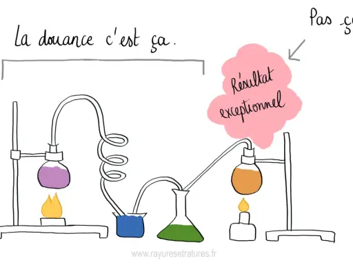 Un homme HPI, comme un chimiste, cherche la bonne formule pour un résultat exceptionnel, pas juste "ça".