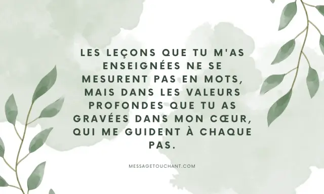 Lettre pour papa formidable : tes leçons gravées dans mon cœur me guident.