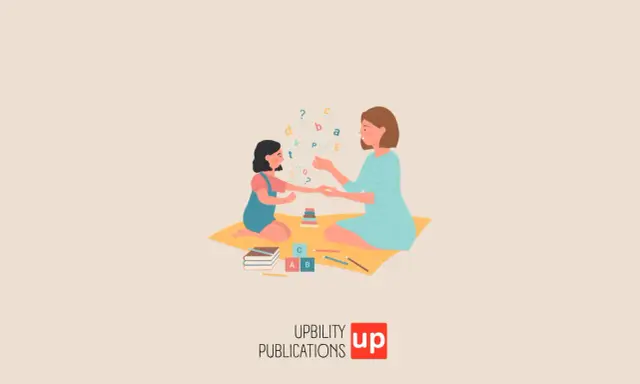 Une femme aide une enfant à apprendre les lettres, un soutien pour l'hypersensibilité autisme asperger.