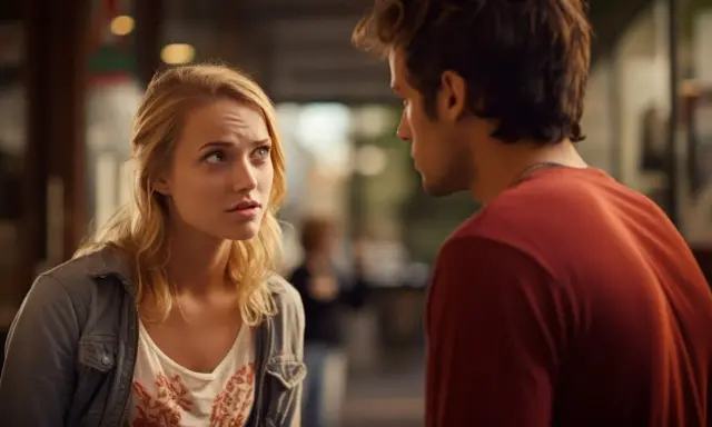 Elle le regarde, surprise, car il me recontacte après 2 semaines de silence. Son regard est plein d'interrogation.