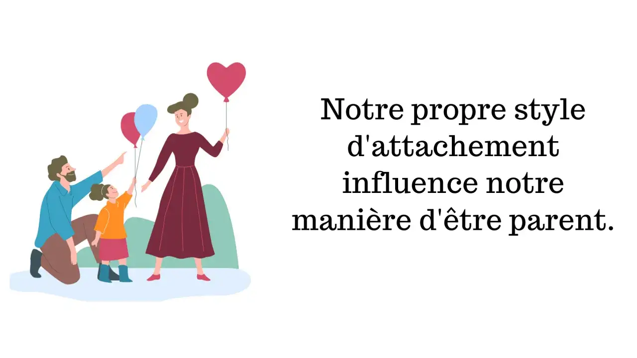 Une famille joyeuse avec des ballons, symbolisant l'amour pour ses enfants. Le p&egrave;re, la m&egrave;re et leur fille partagent un moment de bonheur.