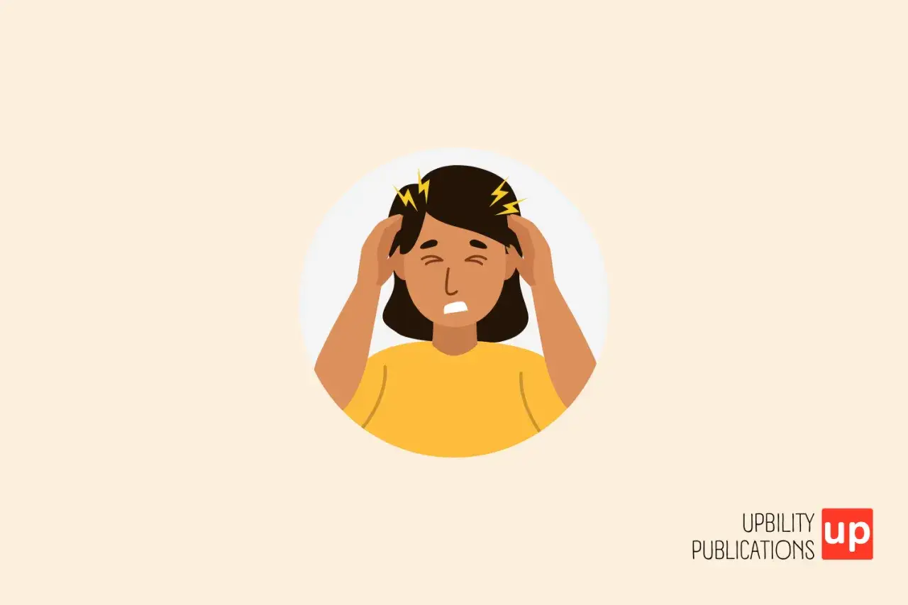 Une personne se tient la t&ecirc;te, le visage crisp&eacute;, symbolisant un cerveau hypersensible et une amygdale suractive.
